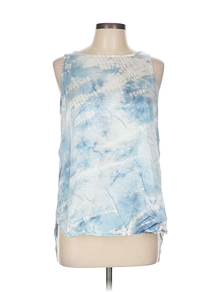 Hard Tail Blue Sleeveless Blouse Size L - photo 1