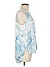 Hard Tail Blue Sleeveless Blouse Size L - photo 4