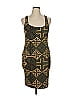 TANO Graphic Brown Cocktail Dress Size XL - photo 1
