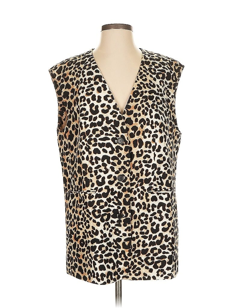 Pre-owned Topshop Vest In Gold