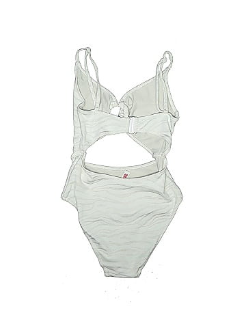 Solid & Striped One Piece Swimsuit (view 2)
