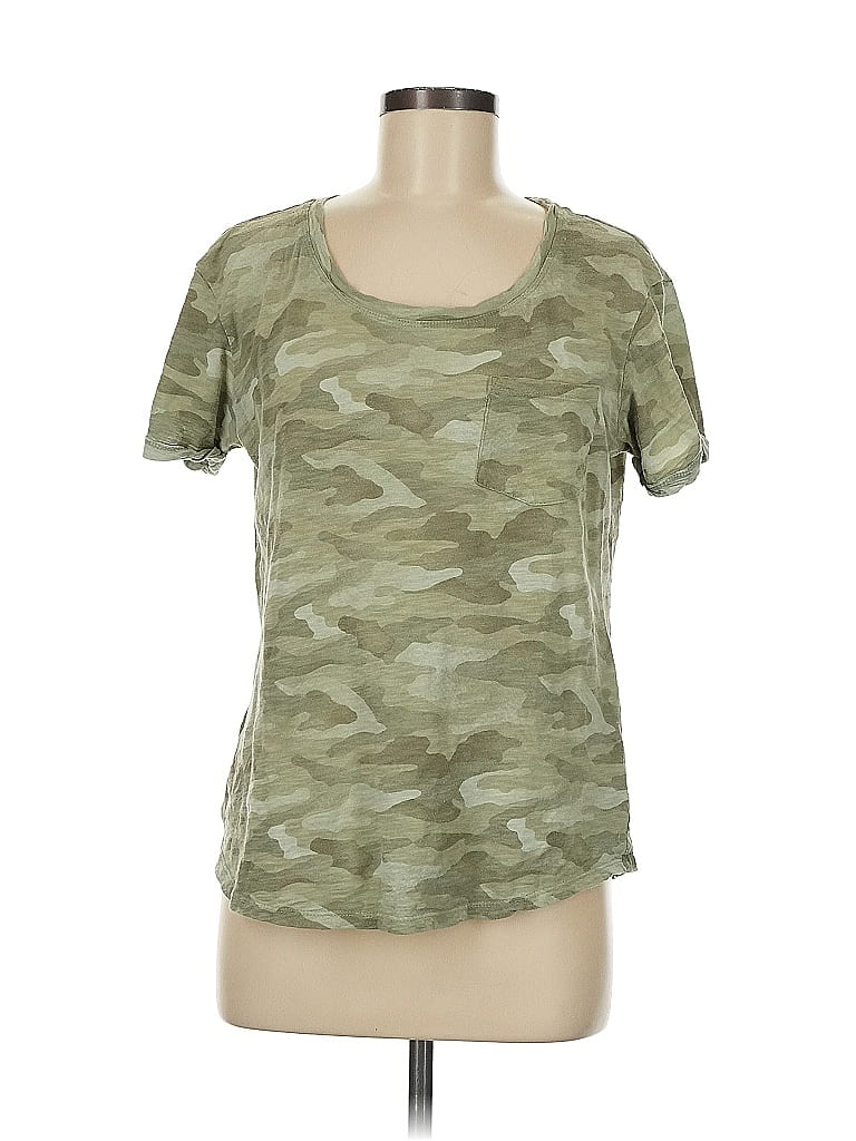 Pre-owned A.n.a. A New Approach Active T-shirt In Green