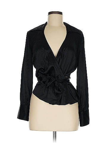 Trina Turk Long Sleeve Silk Top (view 1)