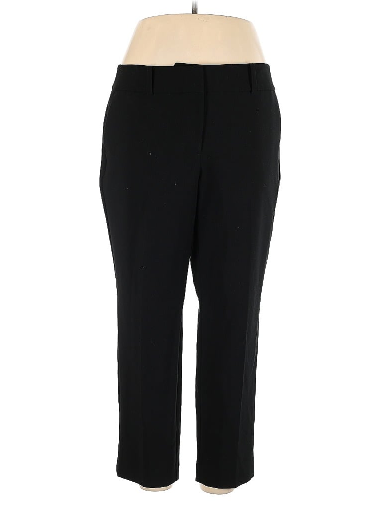 Ann Taylor Factory Solid Black Dress Pants Size 14 - photo 1