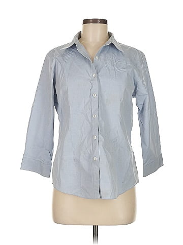 L.L.Bean 3/4 Sleeve Button-Down Shirt (view 1)