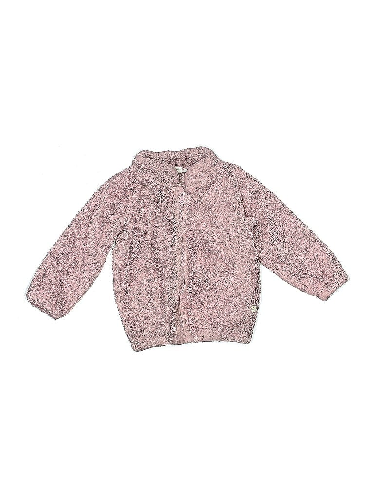 Pre-owned Minymo Kids' Zip Up Hoodie In Pink