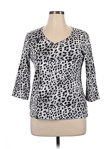 Karen Scott Sport 3/4 Sleeve T-Shirt (view 1)