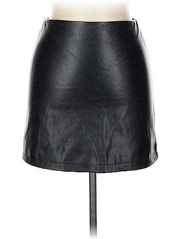 Katie K Faux Leather Skirt (view 1)
