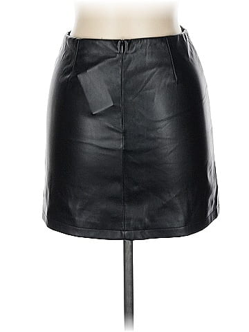 Katie K Faux Leather Skirt (view 2)