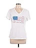 Life Is Good 100% Cotton White Short Sleeve T-Shirt Size L - photo 1