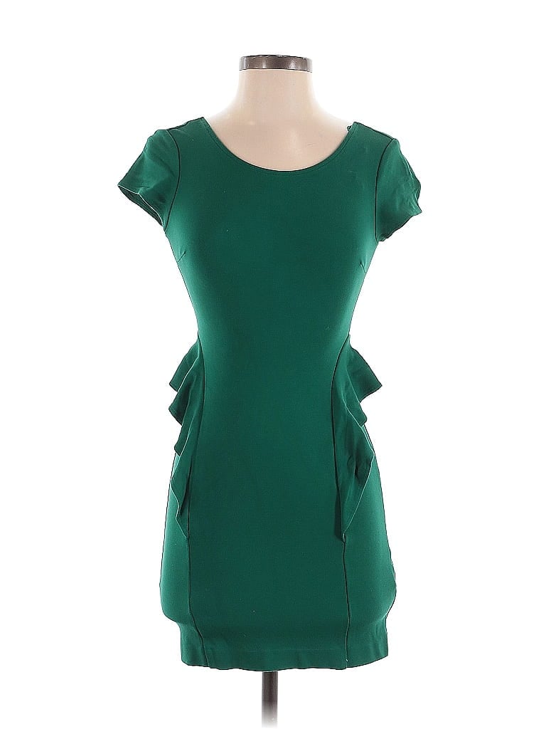 Pre-owned Zara Trf Cocktail Dress In Green