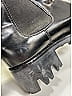 Prada 100% Leather Black Ankle Boots Size EU 37 1/2 - photo 4