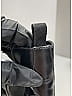 Prada 100% Leather Black Ankle Boots Size EU 37 1/2 - photo 5