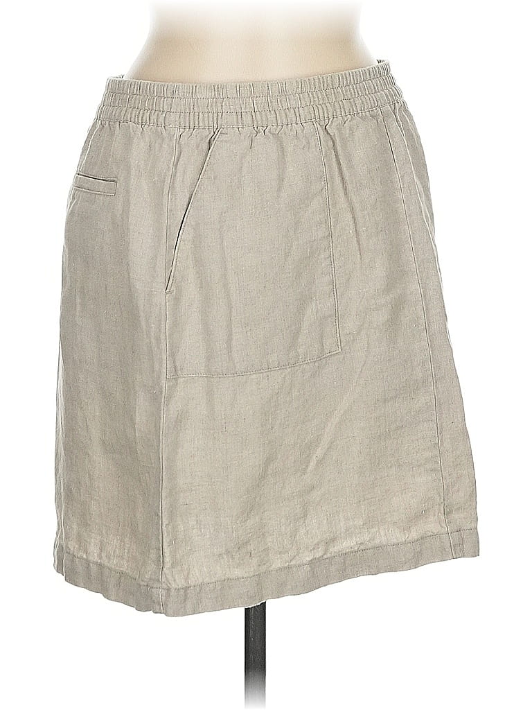 Pre-owned Garnet Hill Casual Skirt In Brown
