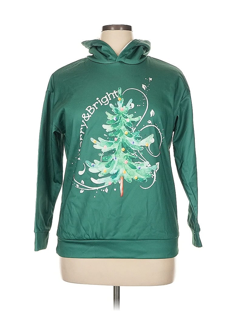 Unbranded Green Pullover Hoodie Size XL - photo 1