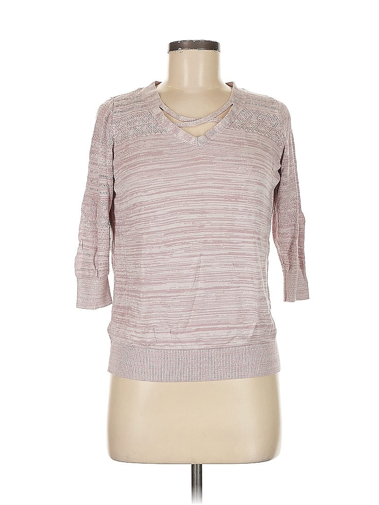 Pre-owned Lety & Me Pullover Sweater In Gray