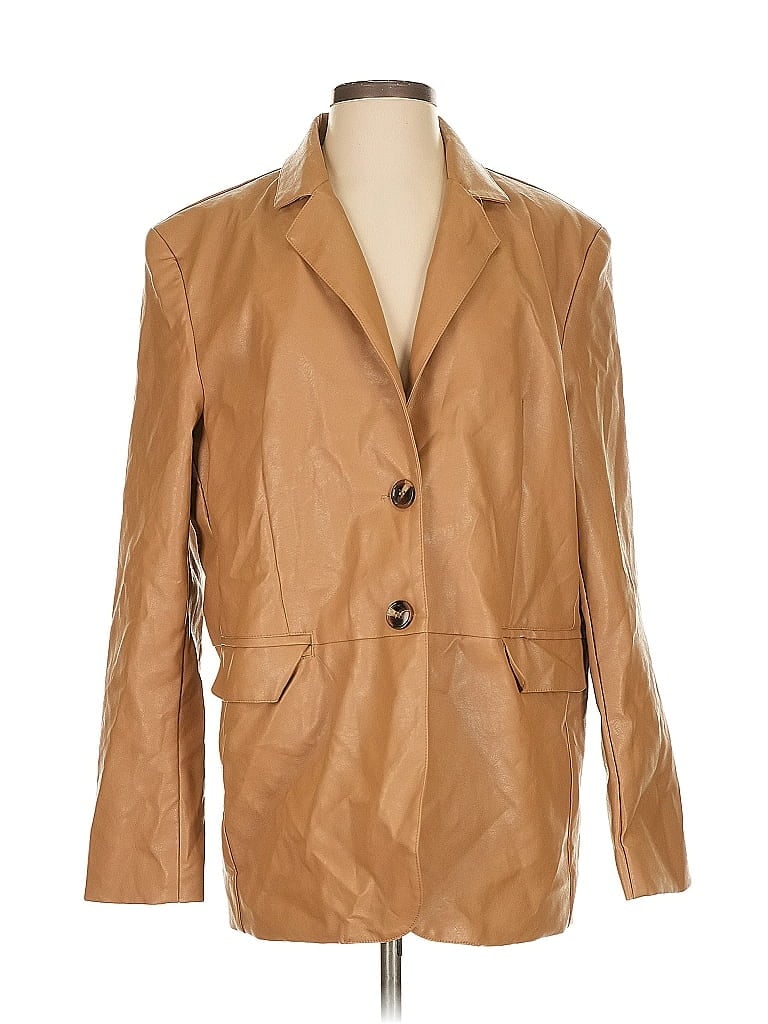 Pre-owned Beige Botany Blazer Jacket In Brown