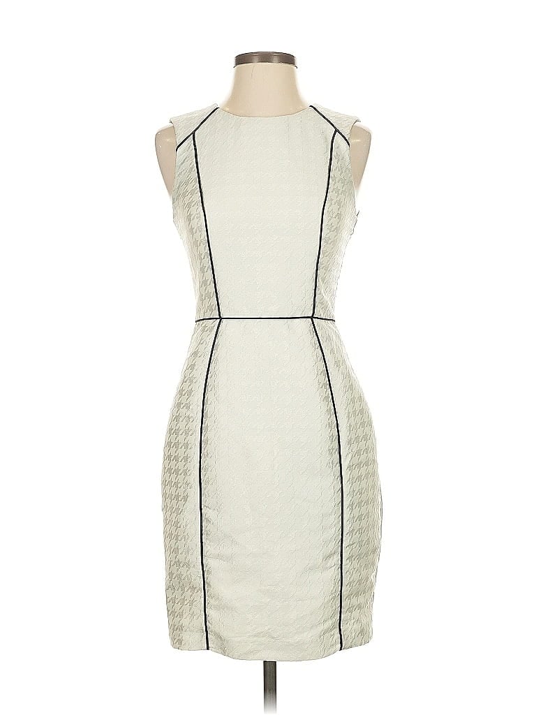 Pre-owned H&m Cocktail Dress In White