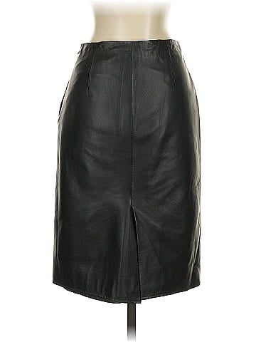 Zara Faux Leather Skirt (view 2)