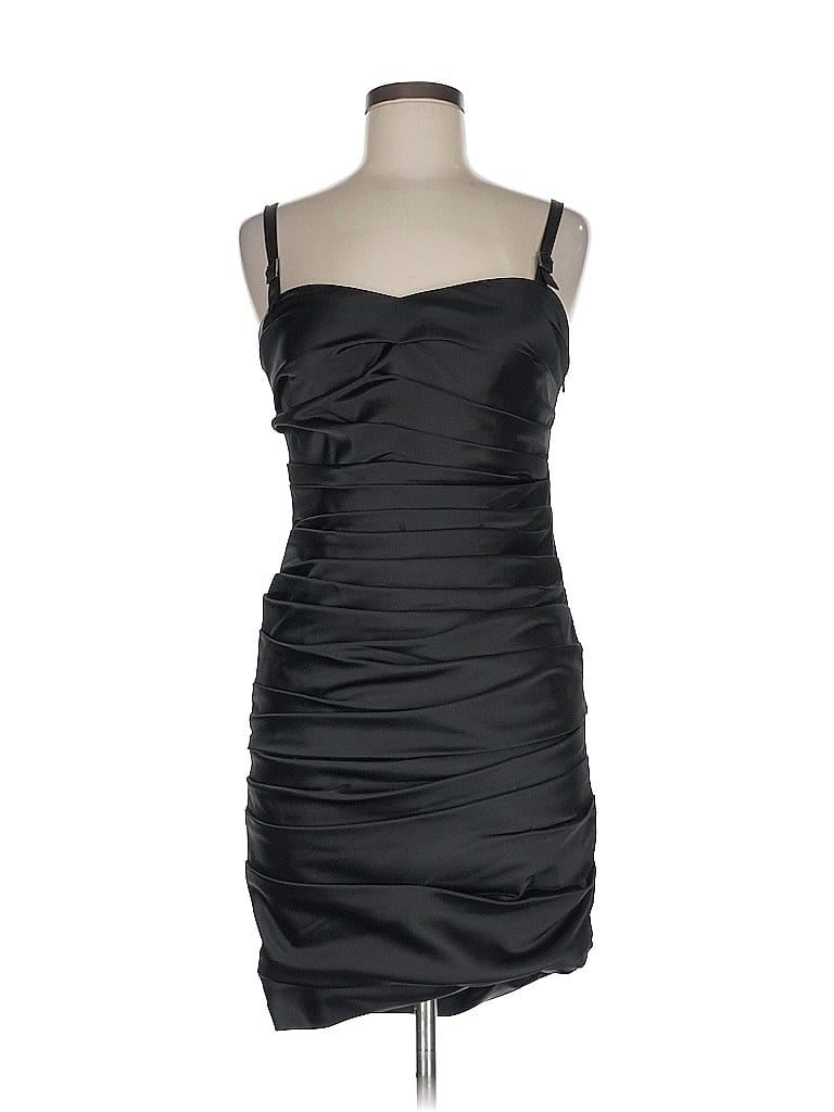 Pre-owned Aidan Mattox Cocktail Dress In Black