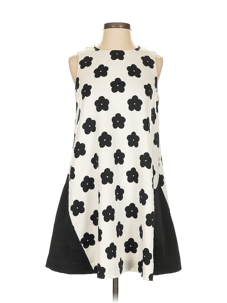 Amass Graphic Ivory Cocktail Dress Size 2 - photo 1