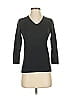 Lands' End Gray Black Pullover Sweater Size XXS - photo 1