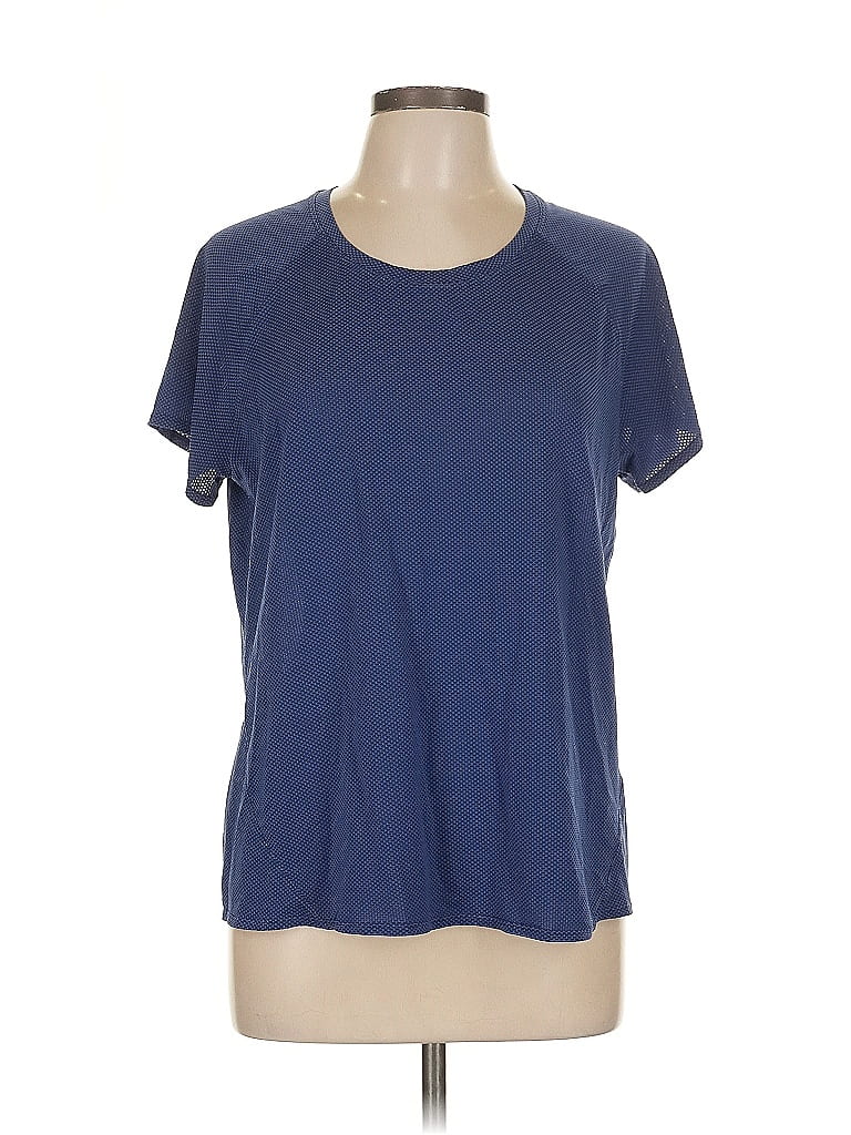 Oiselle Blue Short Sleeve T-Shirt Size 16 - photo 1