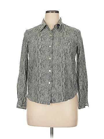 Spenser Jeremy Long Sleeve Silk Top (view 1)