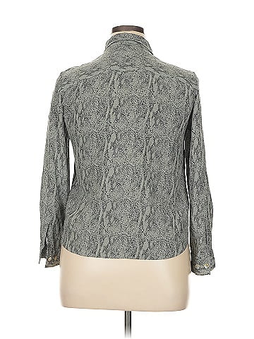 Spenser Jeremy Long Sleeve Silk Top (view 2)