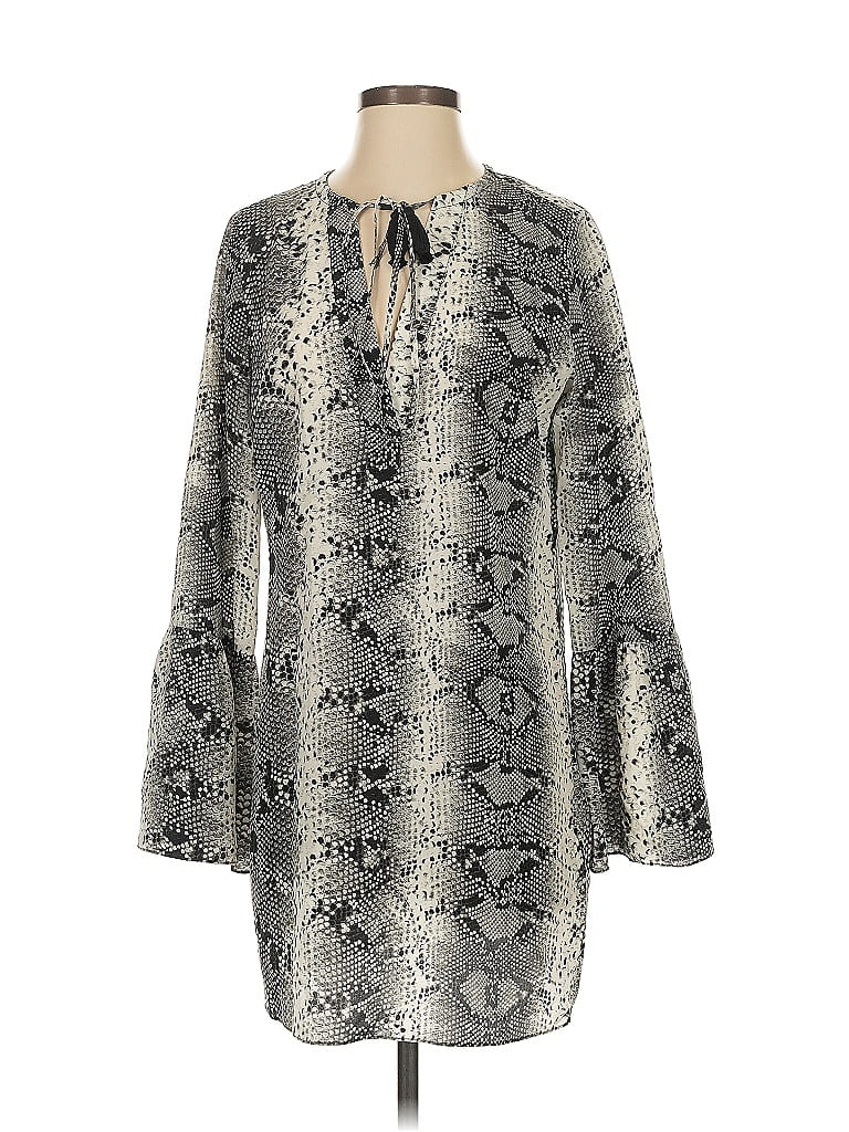 Pre-owned Elizabeth And James Casual Dress In Gray