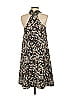 Rebecca Minkoff 100% Polyester Print Black Casual Dress Size XS - photo 2