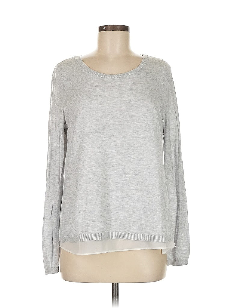 Pre-owned H&m Pullover Sweater In Gray