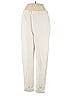 MNG Solid Ivory Casual Pants Size L - photo 1