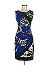 Joseph Ribkoff Graphic Blue Cocktail Dress Size 6 - photo 1