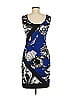 Joseph Ribkoff Graphic Blue Cocktail Dress Size 6 - photo 2