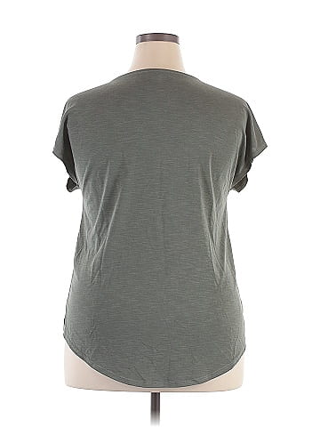 Green Envelope Short Sleeve Top (view 2)