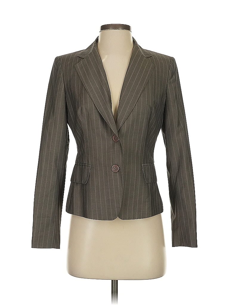 Pre-owned Anne Klein Blazer Jacket In Gray