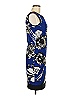 Joseph Ribkoff Graphic Blue Cocktail Dress Size 6 - photo 4