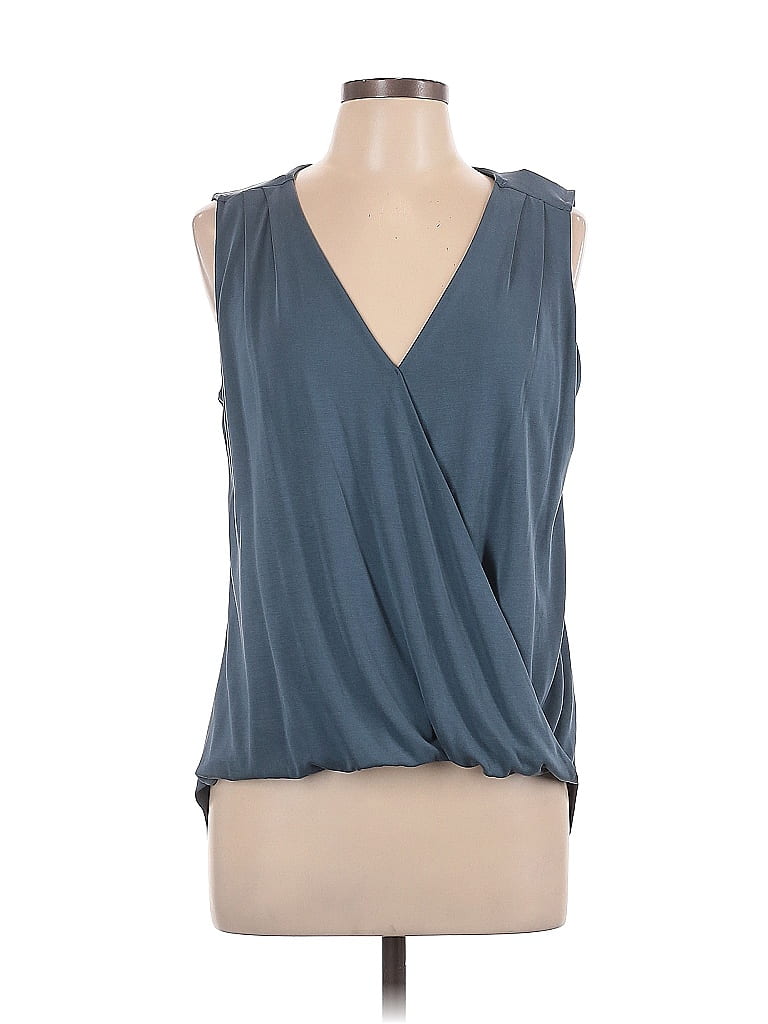 Veronica M. Blue Teal Sleeveless T-Shirt Size L - photo 1