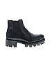 Prada 100% Leather Black Ankle Boots Size EU 37 1/2 - photo 1