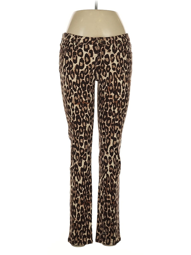 Kate Spade New York Animal Print Gold Jeggings Size 28 waist - photo 1