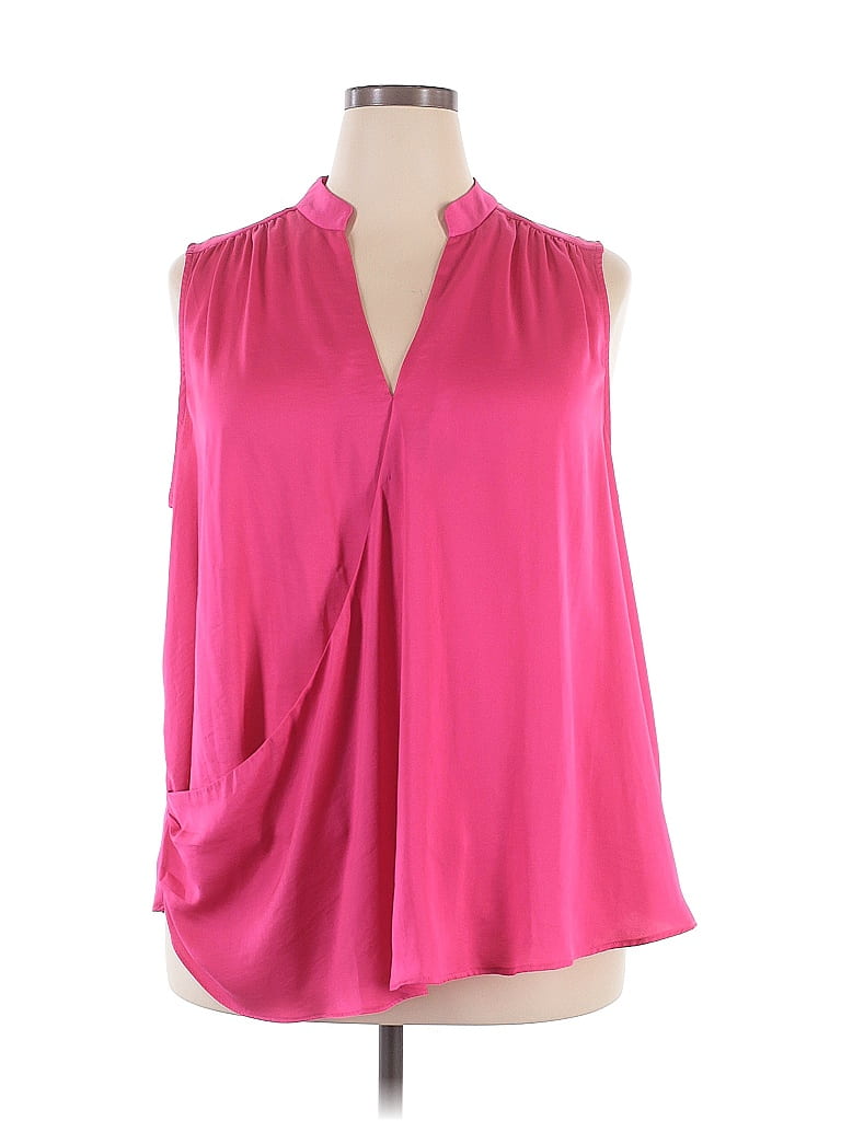 Rachel Roy Collection 100% Polyester Pink Sleeveless Blouse Size 2X - photo 1