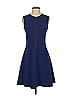 Judith & Charles Solid Blue Casual Dress Size 2 - photo 1