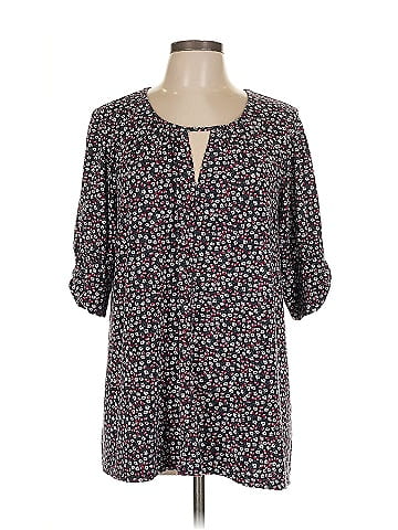 Suzanne Betro 3/4 Sleeve Henley (view 1)