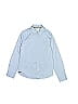 BOSS by HUGO BOSS 100% Cotton Solid Blue Long Sleeve Button-Down Shirt Size 10 - photo 1