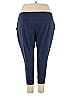 Belle By Kim Gravel Solid Blue Active Pants Size 24 (petite) - photo 2