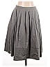 Piazza Sempione Solid Gray Formal Skirt Size EU (IT) 46 / US 10 - photo 1