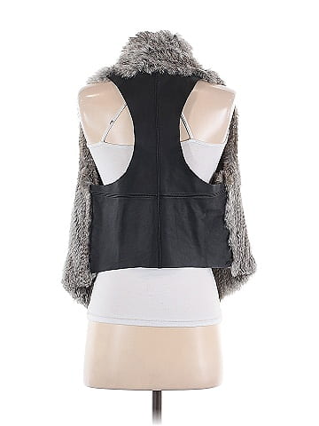Elizabeth and James Faux Fur Vest (view 2)