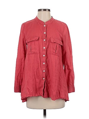 Fei 3/4 Sleeve Button-Down Shirt (view 1)