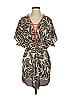 Leifnotes 100% Polyester Brown Casual Dress Size 0 - photo 1